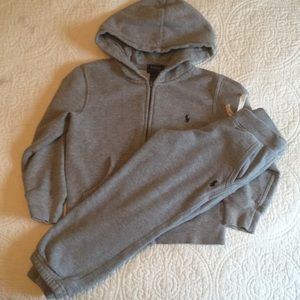 Boys polo sweat suit. Great condition!!